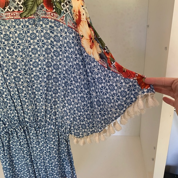 NWT Anthropologie Farm Rio Carmen Floral Romper - Picture 4 of 9